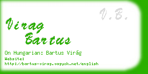virag bartus business card