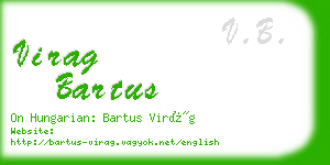 virag bartus business card